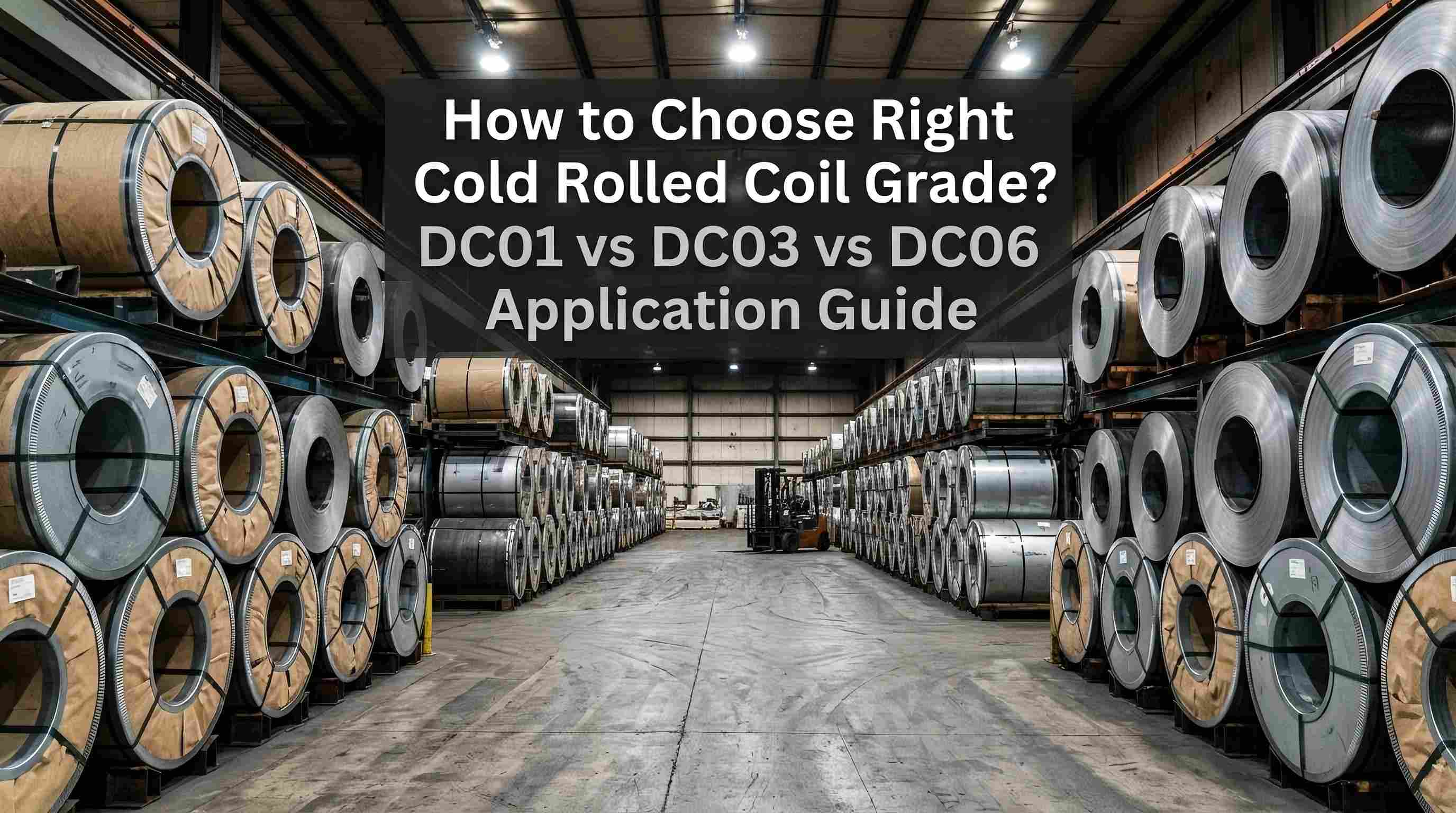 योग्य कोल्ड रोल्ड कॉइल ग्रेड कसा निवडायचा? DC01 वि DC03 वि DC06 अनुप्रयोग मार्गदर्शक